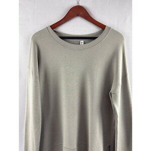 Athleta Womens Small Olive Green Long Sleeve Modal Blend Pullover Sweatshirt